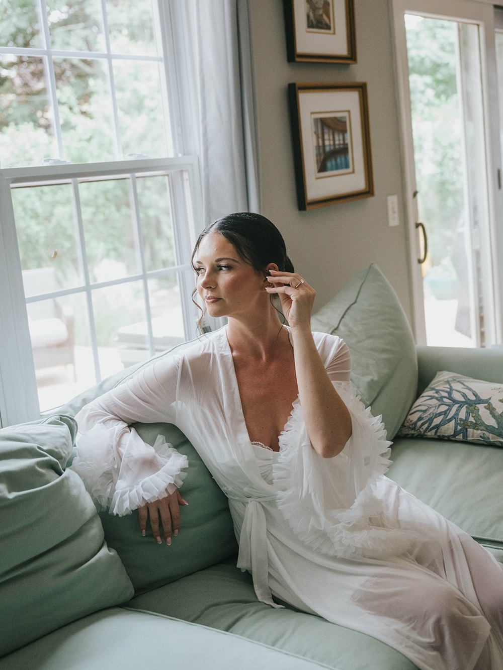 Sheer White Robe - Picture 2 of 5